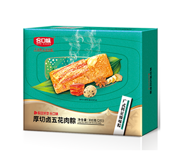 300g厚切卤五花肉粽