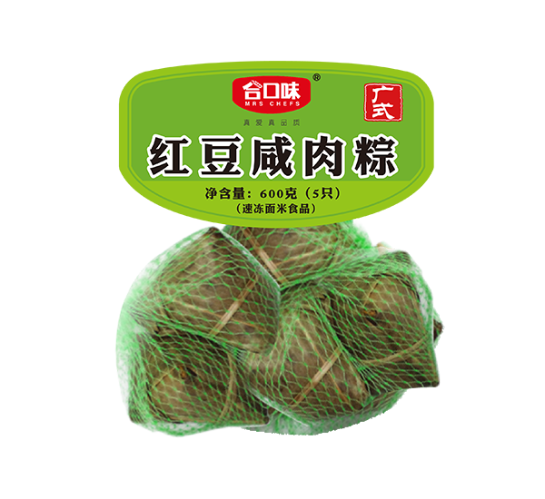 600g红豆咸肉粽