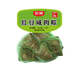 600g红豆咸肉粽